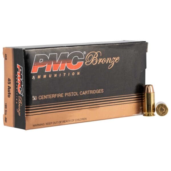 PMC Bronze .45 ACP 185 gr Jacket Hollow Point 50 Per Box