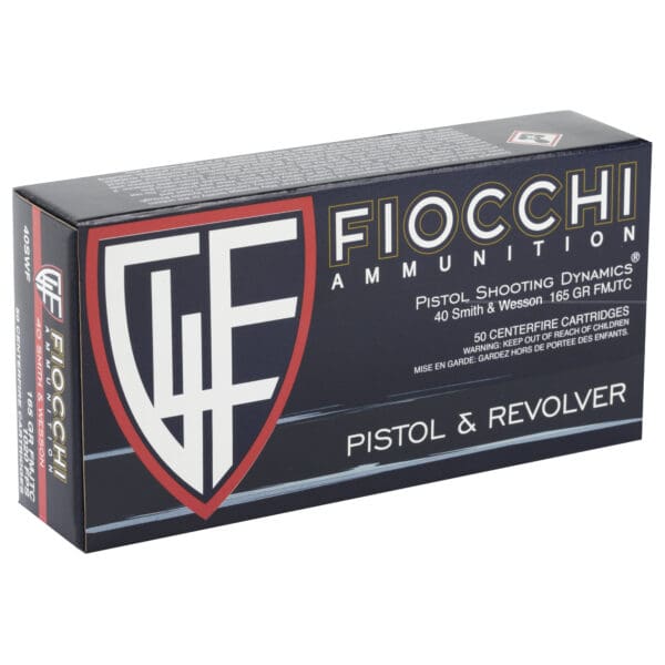 Fiocchi Range Dynamics .40 S&W 165 gr Full Metal Jacket Truncated Cone 50 Per Box - Image 2