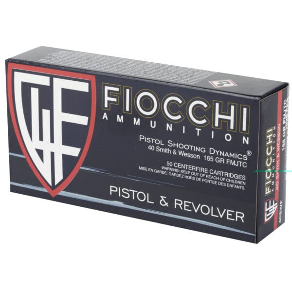 Fiocchi Range Dynamics .40 S&W 165 gr Full Metal Jacket Truncated Cone 50 Per Box - Image 3