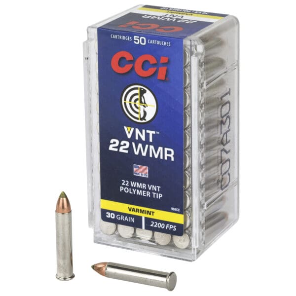 CCI VNT .22 WMR 30 gr Varmint Tipped 50 Per Box