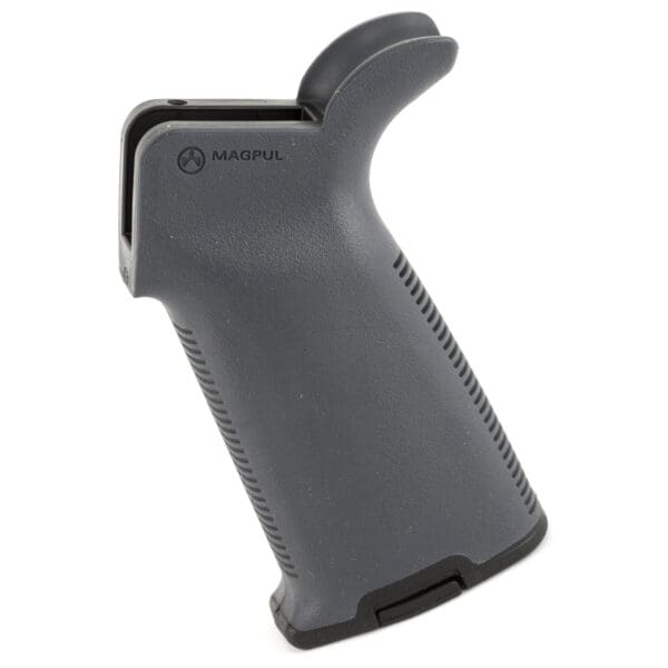 Magpul MAG416GRY MOE+ Grip Gray Textured Polymer w/Rubber Overmold Fits AR-15/AR-10/M16/M4/M110/SR25