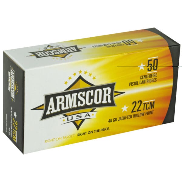 Armscor FAC22TCM1N USA .22 TCM 40 gr Jacketed Hollow Point 50 Per Box - Image 2