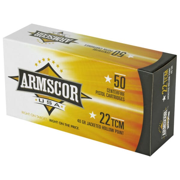 Armscor FAC22TCM1N USA .22 TCM 40 gr Jacketed Hollow Point 50 Per Box - Image 3