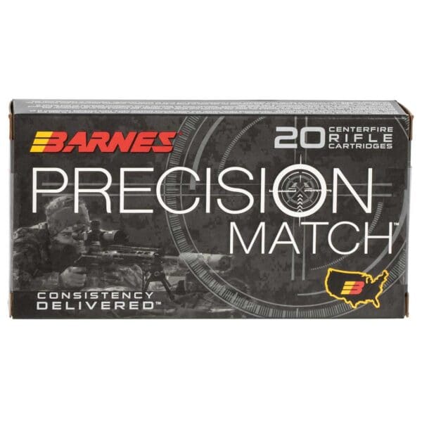 Barnes Bullets 30166 Precision 6.5 Creedmoor 140 gr Open Tip Match Boat Tail 20 Per Box