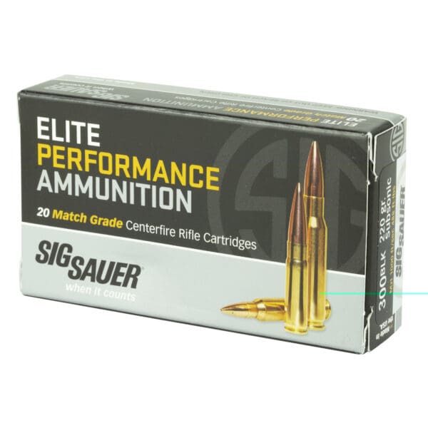 Sig Sauer E300A220 Elite .300 Blackout 220 gr Open Tip Match 20 Per Box - Image 3