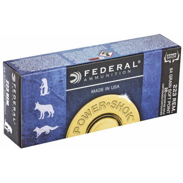 Federal 223L Power-Shok .223 Rem 64 gr Jacketed Soft Point 20 Per Box - Image 2