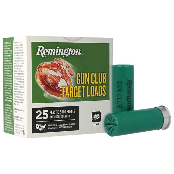 Remington 20234 Gun Club 12 Gauge 2.75" 1 1/8 oz 8 Shot 25 Per Box