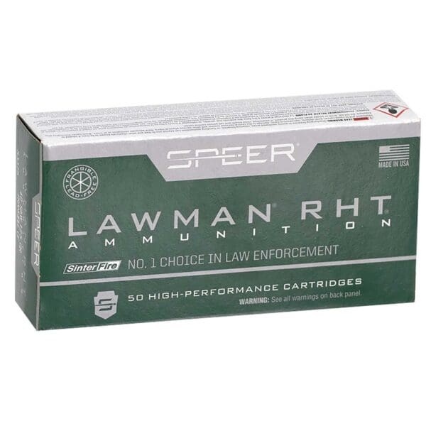 Speer 53375 Lawman Training RHT .40S &W 125 gr SinterFire Frangible 50 Per Box
