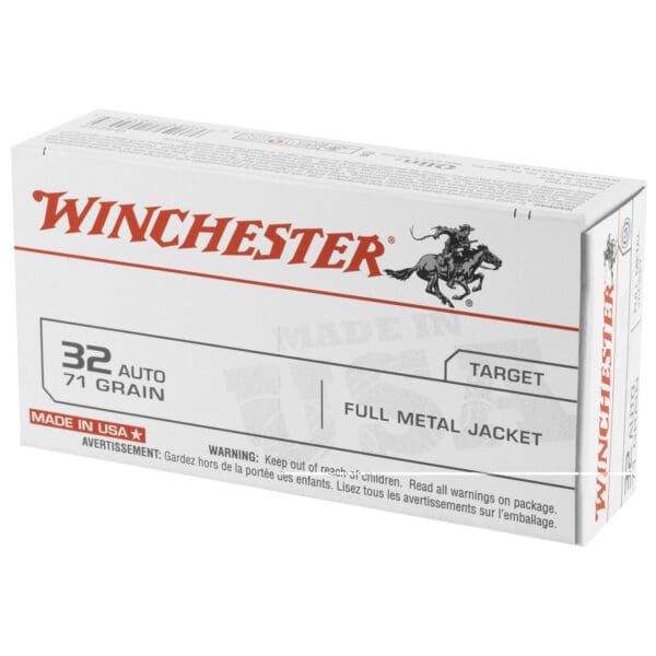 Winchester Q4255 USA .32 ACP 71 gr Full Metal Jacket 50 Per Box - Image 3
