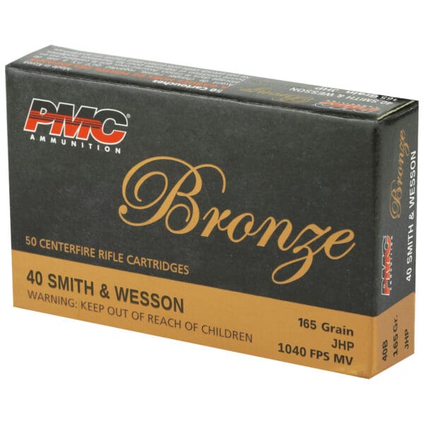 PMC Bronze .40 S&W 165 gr Jacketed Hollow Point 50 Per Box - Image 3