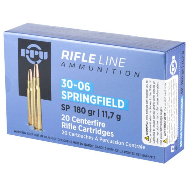 PPU Standard .30-06 Springfield 180 gr Soft Point 20 Per Box - Image 3