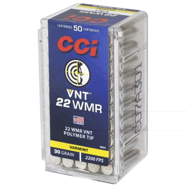 CCI VNT .22 WMR 30 gr Varmint Tipped 50 Per Box - Image 3