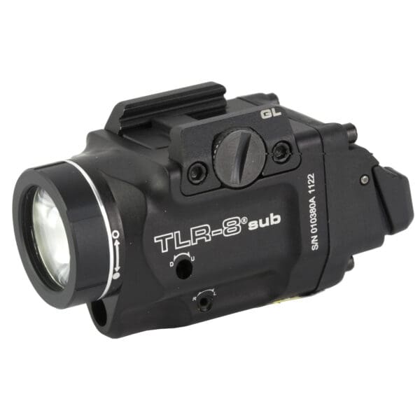 Streamlight 69411 TLR-8 Sub Gun Light with Red Laser  Black Anodized 500 Lumens White LED Glock 43X