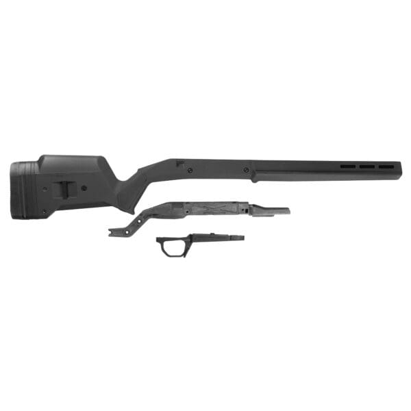 Magpul MAG931-BLK Hunter American Stock Fixed with Aluminum Bedding & Adjustable Comb Black Synthetic for Ruger American SA
