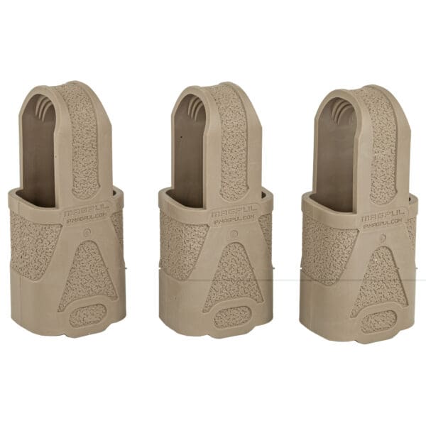Magpul MAG003-FDE Original Magpul  Made of Rubber w/ Flat Dark Earth Finish for 9mm Subgun Mags/ 3 Per Pack