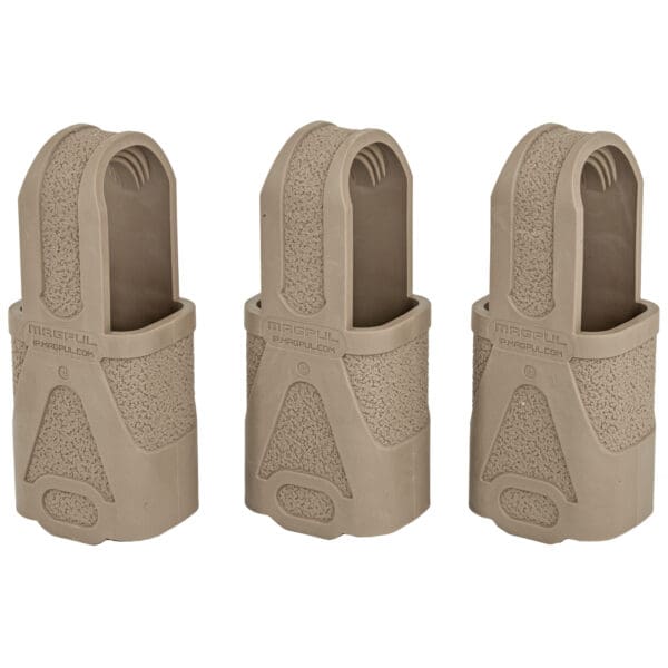 Magpul MAG003-FDE Original Magpul  Made of Rubber w/ Flat Dark Earth Finish for 9mm Subgun Mags/ 3 Per Pack - Image 2