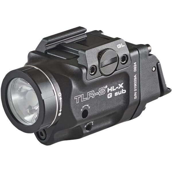 Streamlight 69476 TLR-8  Black Aluminum Glock 43x/48 1000 Lumens Green Laser