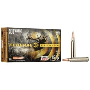 Federal P300WR Premium .300 Win Mag 165 gr Barnes TSX 20 Per Box