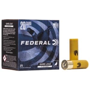 Federal H2044 Game-Shok High Brass 20 Gauge 2.75" 1 oz 4 Shot 25 Per Box