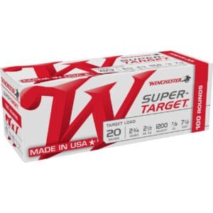 Winchester TRGT207VP Super-Target 20 Gauge 2.75" 7/8 oz 7.5 Shot 100 Per Box