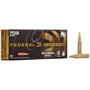 Federal GM223BH73 Gold Medal .223 Rem 73 gr Berger Open Tip Match 20 Per Box