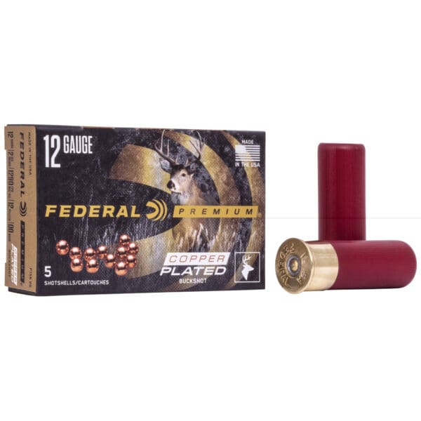 Federal P15600 Premium Magnum 12Gauge 2.75" 12Pellets 1 1/2oz 00BuckShot 5 Per Box/50 Case