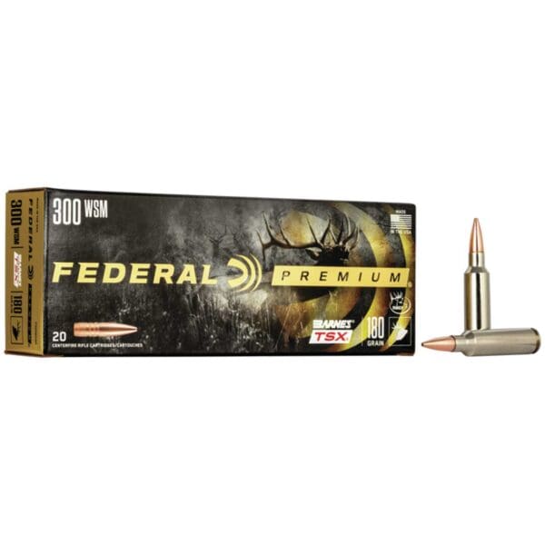 Federal P300WSMF Premium .300 WSM 180 gr Barnes TSX 20 Per Box