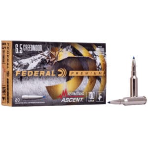 Federal P65CRDTA1 Premium Terminal Ascent 6.5Creedmoor 130gr 20 Per Box/10 Case