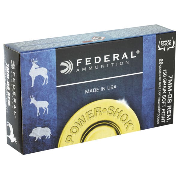 Federal 708CS Power-Shok 7mm-08 Rem 150 gr Jacketed Soft Point 20 Per Box - Image 2