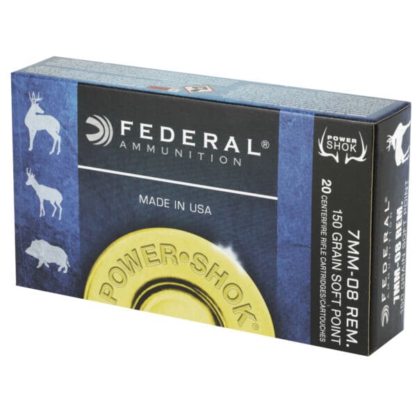 Federal 708CS Power-Shok 7mm-08 Rem 150 gr Jacketed Soft Point 20 Per Box - Image 3