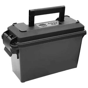 MTM Case-Gard AC30T40 Ammo Can Tall 30 Cal Black Polypropylene