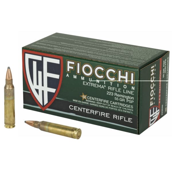 Fiocchi 223B50 Field Dynamics .223 Rem 55 gr Pointed Soft Point 50 Per Box