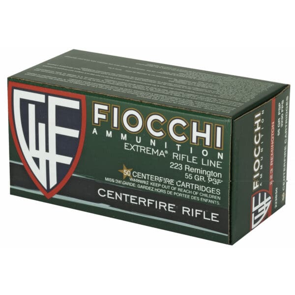 Fiocchi 223B50 Field Dynamics .223 Rem 55 gr Pointed Soft Point 50 Per Box - Image 3
