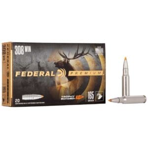 Federal P308TT2 Premium .308 Win 165 gr Trophy Bonded Tip 20 Per Box