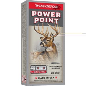 Winchester Ammo X4001 .400 Legend 215 gr  Power-Point  20 Per Box