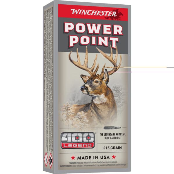 Winchester Ammo X4001 .400 Legend 215 gr  Power-Point  20 Per Box