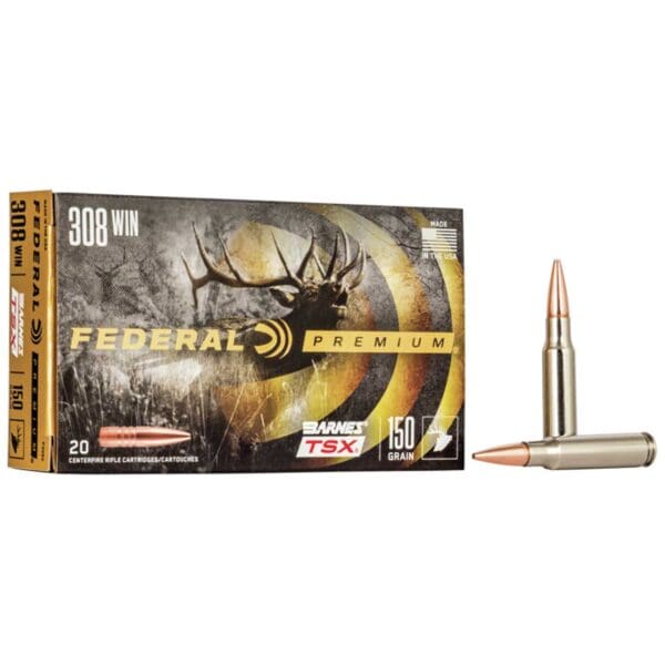 Federal P308V Premium .308 Win 150 gr Barnes TSX 20 Per Box