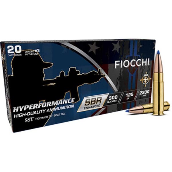 Fiocchi 300BKSBA Hyperformance .300 Blackout 125 gr Super Shock Tip 20 Per Box