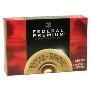Federal P158000 Premium Magnum 12 Gauge 3" 10 Pellets 000 Buck Shot 5 Per Box