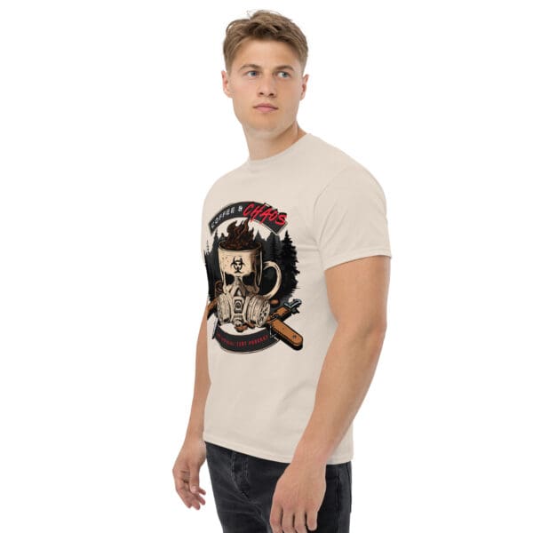 Coffee & Chaos Podcast T Shirt - Image 82