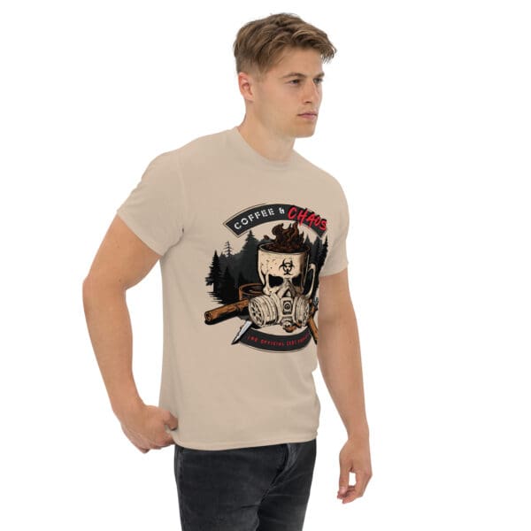 Coffee & Chaos Podcast T Shirt - Image 78