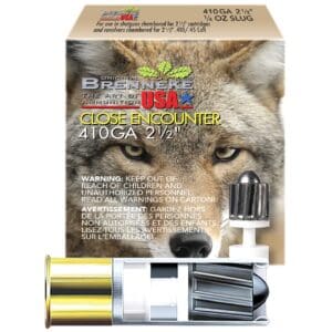 Brenneke SL4102CE Close Encounter .410 Gauge 2.50" 1/4 oz Sabot Slug Shot 5 Per Box