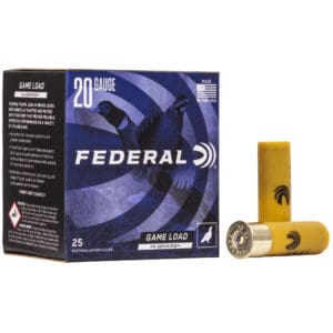 Federal H2046 Game-Shok High Brass 20Gauge 2.75" 1oz 6Shot 25 Per Box/10 Case