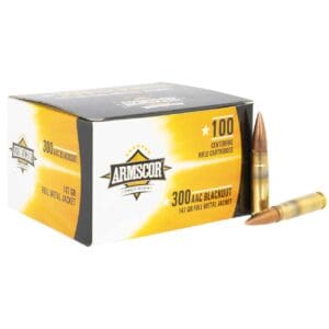 Armscor 50446 Precision Value Pack .300 Blackout 147gr Full Metal Jacket 100 Per Box