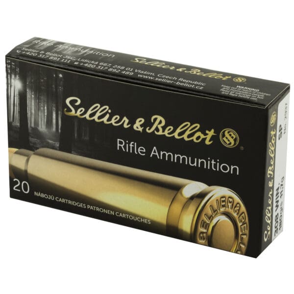 Sellier & Bellot SB308C Rifle  308Win 180gr Soft Point 20 Per Box/25 Case - Image 3