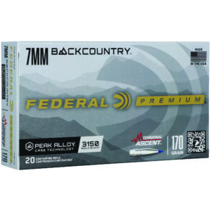 Federal P7BCTA32 BackCountr 7 mm BC 170 gr Terminal Ascent 20 Per Box