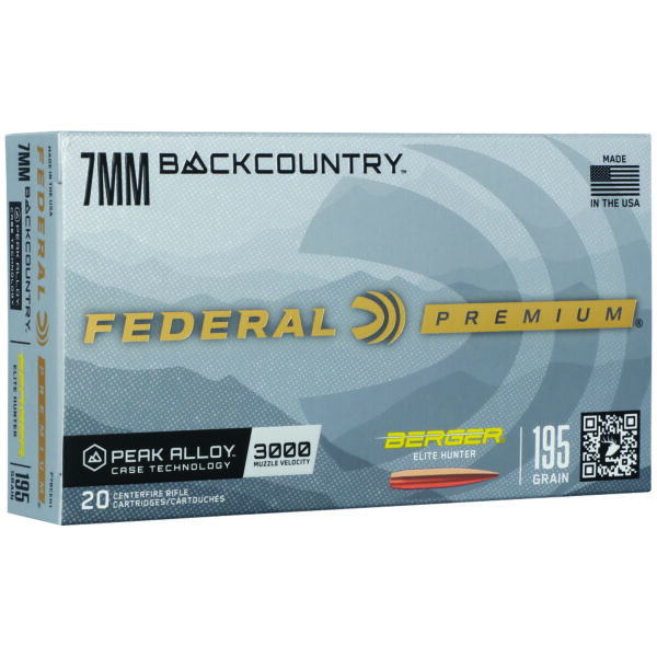Federal P7BCEH1 7mm BC 195 gr Back Country 20 Per Box