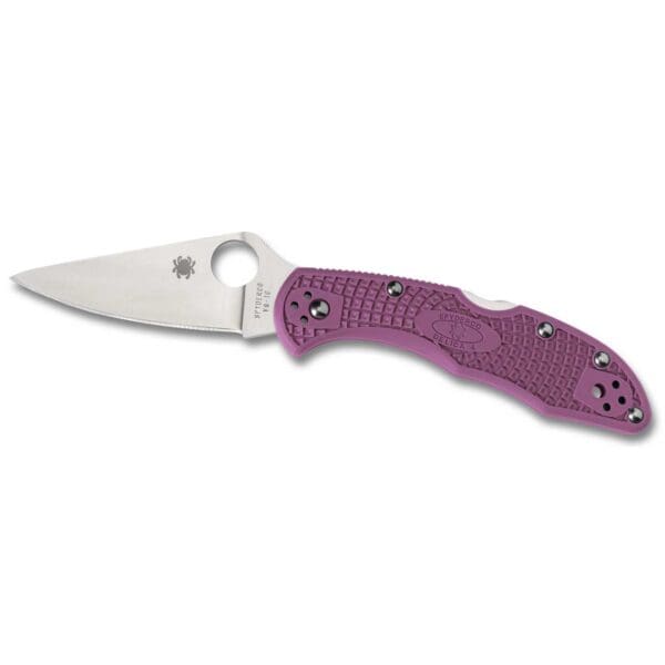 Spyderco CLLFPPR Delica 4 Lightweight 2.88" Folding Drop Point Plain