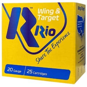 Rio Ammunition WT2075 Wing & Target 20 Gauge 2.75" 7/8oz 7.5 Shot 25 Per Box