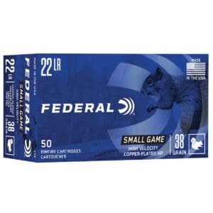 Federal 712  .22 LR 38gr Copper-Plated Round Nose 50 Per Box